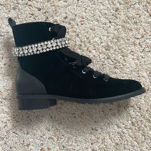 White House Black Market Velvet Boots
